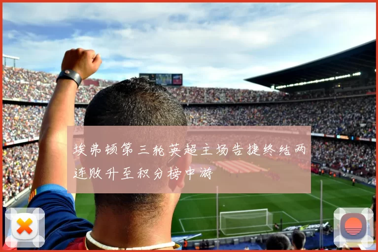 埃弗顿第三轮英超主场告捷终结两连败升至积分榜中游