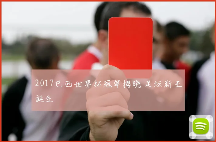 2017巴西世界杯冠军揭晓 足坛新王诞生